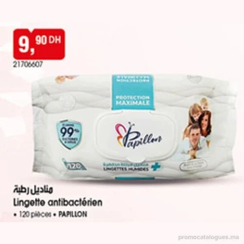 Lingettes antibactériennes