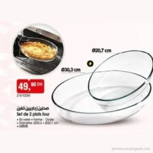 Set de 2 plats four