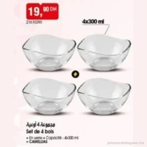 Set de 4 Bols en Verre