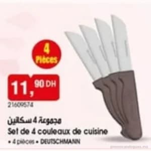 Set de 4 couteaux de cuisine