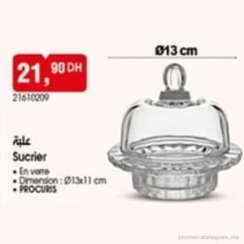 Sucrier en verre