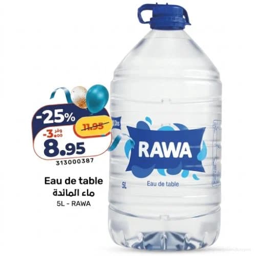 Eau de table RAWA
