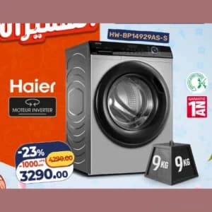 Machine à laver Haier 9 KG Moteur Inverter
