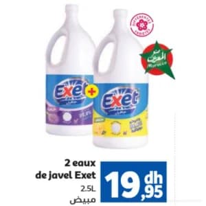 2 Eaux de javel Exet
