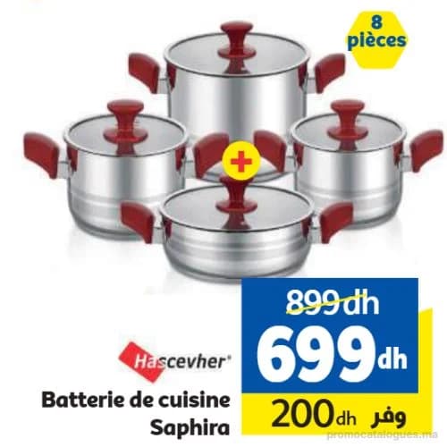 Batterie de cuisine Saphira 8 pièces Hascevher