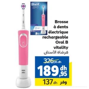 Brosse à dents électrique rechargeable Oral B vitality