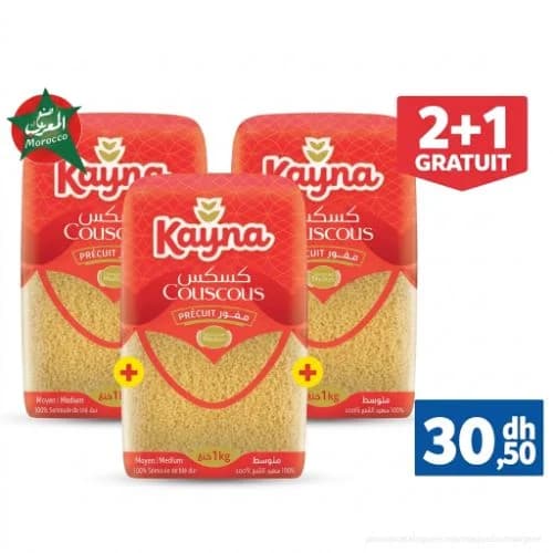 Couscous moyen Kayna (2+1 Gratuit)