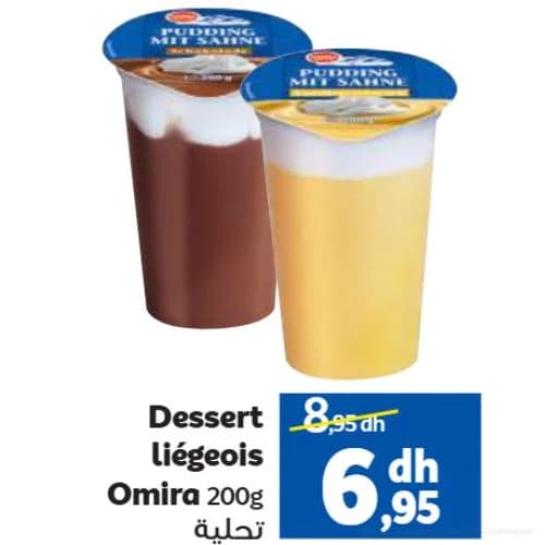Dessert Liégeois Omira 200g