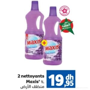 Pack 2 Nettoyants Sols Maxis' 1L