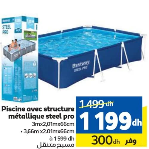 Piscine avec structure métallique Steel Pro