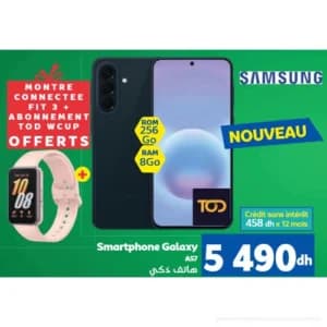 Smartphone Samsung Galaxy A57 + Montre Fit 3 + Pack TOD