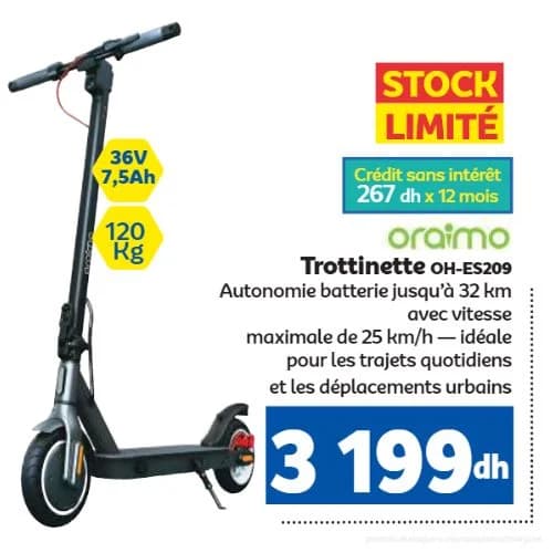 Trottinette Électrique Oraimo OH-ES209