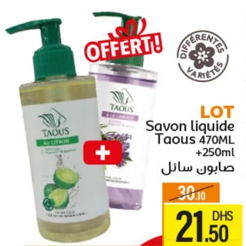 Savon liquide Taous