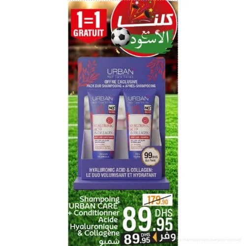 Shampoing + Après-Shampoing Urban Care Acide Hyaluronique & Collagène