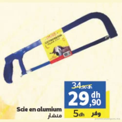 Scie en aluminium
