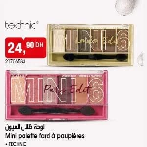 Mini palette fard à paupières Technic