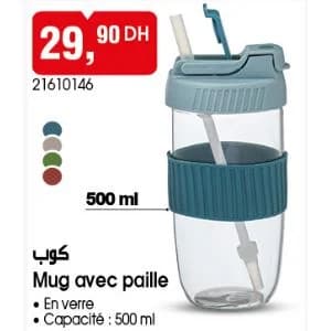 Mug avec paille