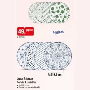 Set de 4 assiettes