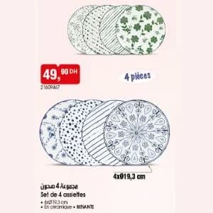 Set de 4 assiettes