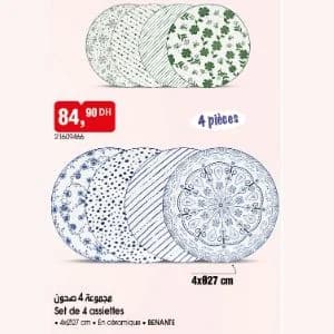 Set de 4 assiettes