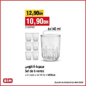 Set de 6 verres