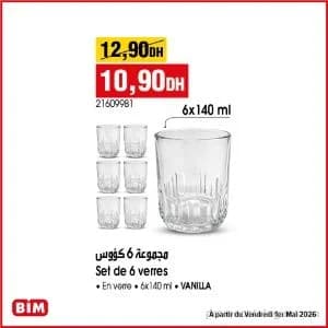 Set de 6 verres
