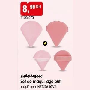 Set de maquillage puff
