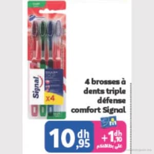 Brosses à dents triple défense comfort