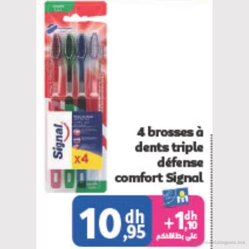 Brosses à dents triple défense comfort