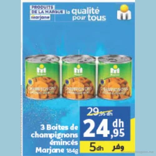 Champignons émincés