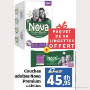 Couches adultes Nova Premium