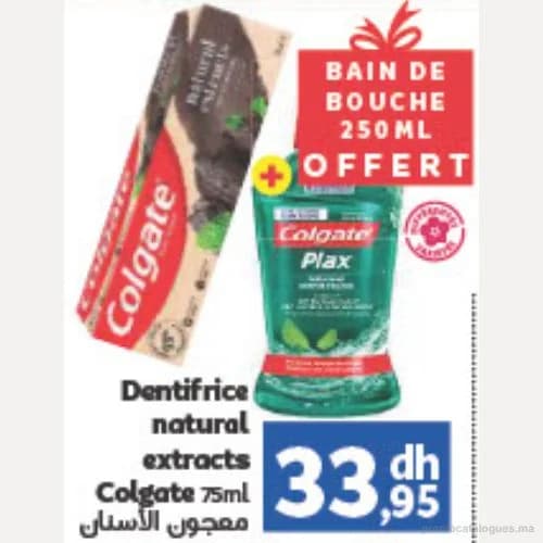 Dentifrice natural extracts
