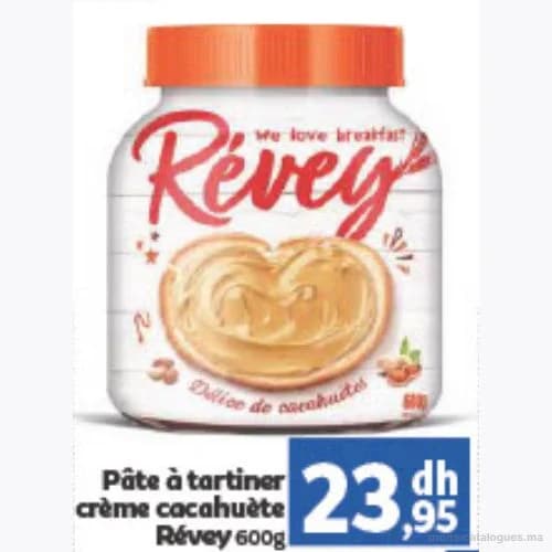 Pâte à tartiner crème cacahuète