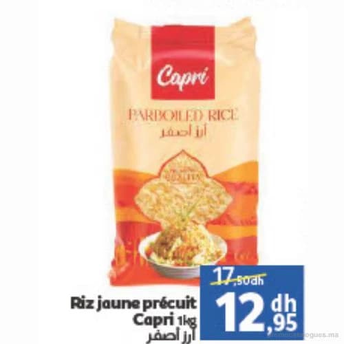 Riz jaune précuit