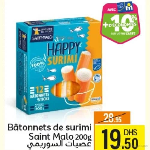 Bâtonnets de surimi