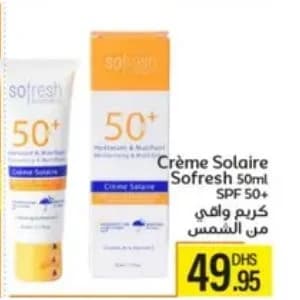 Crème Solaire Sofresh 50ml SPF 50+