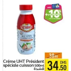 Crème UHT Président spéciale cuisson 500ml