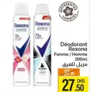 Déodorant Rexona Femme / Homme 200ml