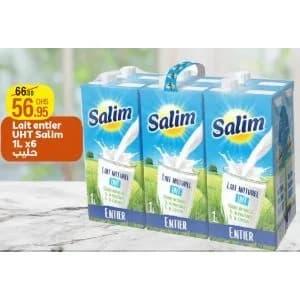 Lait entier UHT Salim 1L x 6