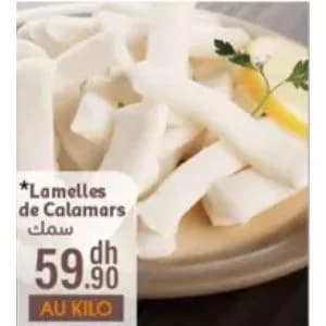 Lamelles de Calamars