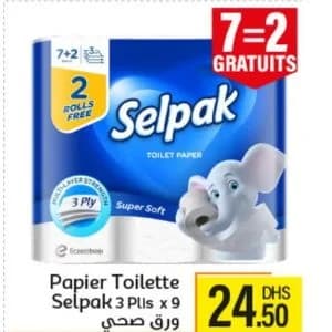 Papier Toilette Selpak 3 Plis x 9