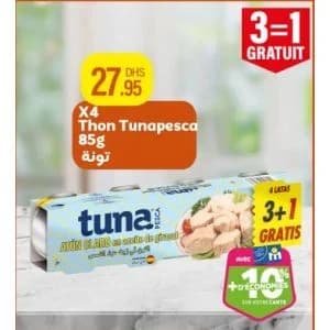Thon Tunapesca 85g (Pack de 4)
