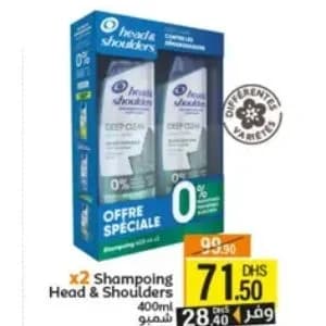x2 Shampoing Head & Shoulders 400ml