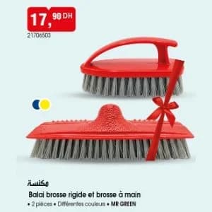 Balai brosse rigide et brosse à main