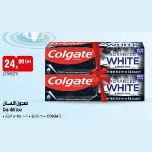 Dentifrice COLGATE ADV white 1+1