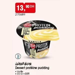 Dessert protéine pudding Vanille
