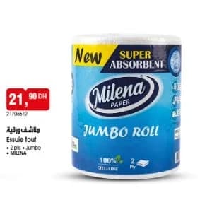Essuie tout Jumbo MILENA 2 plis