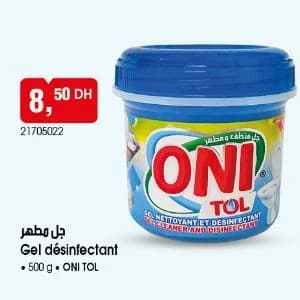 Gel désinfectant ONI TOL