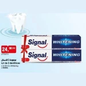Lot de 2 dentifrices Signal Whitening