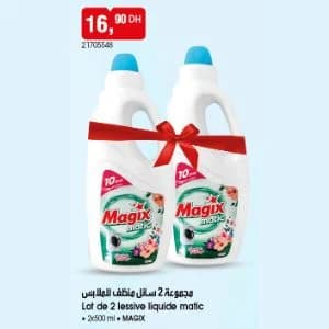 Lot de 2 lessive liquide matic
